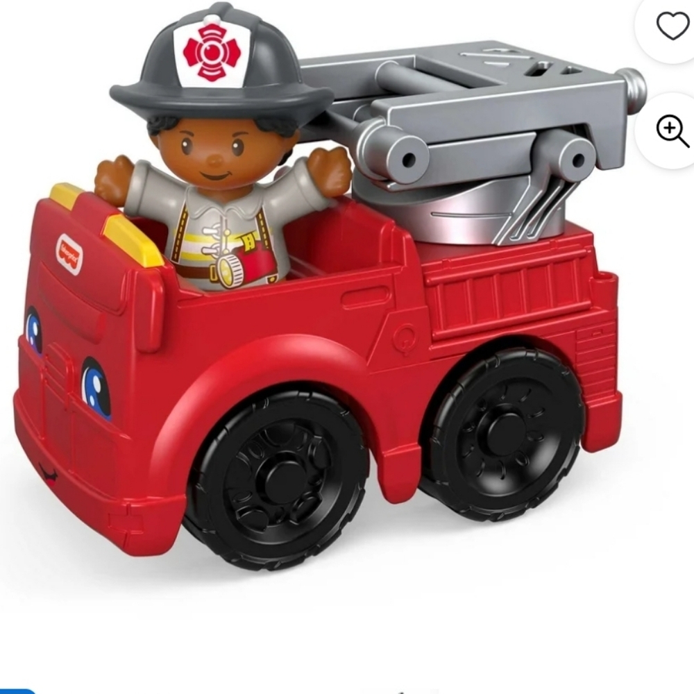 Fisher-Price Red Fire Truck with Firefighter Figure